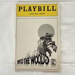 Into the Woods Broadway Playbill July 1988 Martin Beck Theatre Original Cast